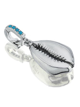 Load image into Gallery viewer, sparkle lame charm with turquoise
