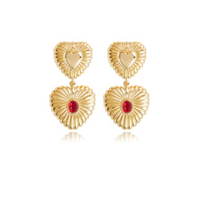 Load image into Gallery viewer, Eye of the Heart Earrings - Lovers
