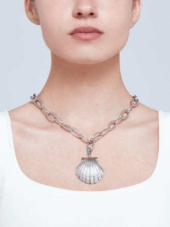 Moon Child charm with turquoise