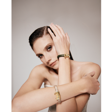 Load image into Gallery viewer, Scarab Beetle Leather Bracelet – Symbol of Transformation
