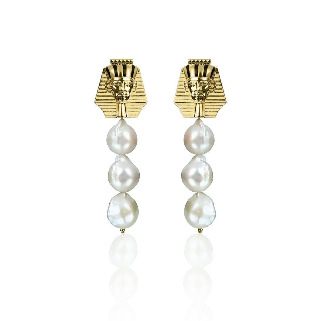 Treasure of Tutankhamun Earring - Pearl Drop
