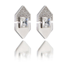 Load image into Gallery viewer, Mom&#39;s Earrings - Lame / White
