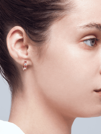 Harem Ruby Band Earrings - birceakalaydesign