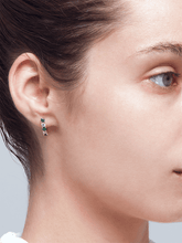 Load image into Gallery viewer, Harem Emerald Band Earrings
