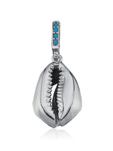 Load image into Gallery viewer, sparkle lame charm with turquoise
