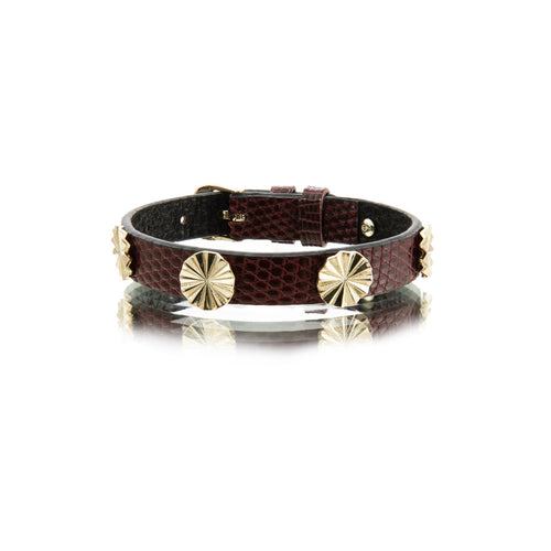merlot leather bracelet - birceakalaydesign
