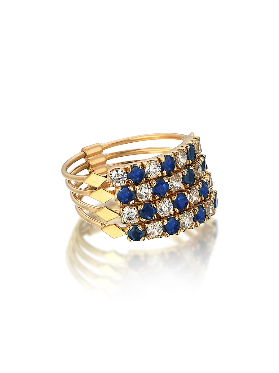 Harem Sapphire Quarted Ring - birceakalaydesign