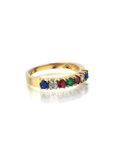 Load image into Gallery viewer, Harem Joy Polychrome Band Ring
