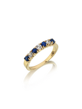 Load image into Gallery viewer, Harem Sapphire Band Ring - birceakalaydesign
