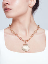 Load image into Gallery viewer, Sun Child Charm dore with crystals on chain
