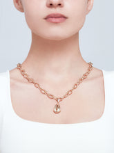 Load image into Gallery viewer, sparkle dore charm with crystals on chain
