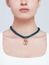 Load image into Gallery viewer, Rainbow Choker with dore crystals pendant
