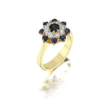 Load image into Gallery viewer, Harem Roses Sapphire Rings - birceakalaydesign
