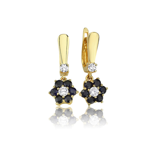 Harem Mini Blossom Sapphire Earrings