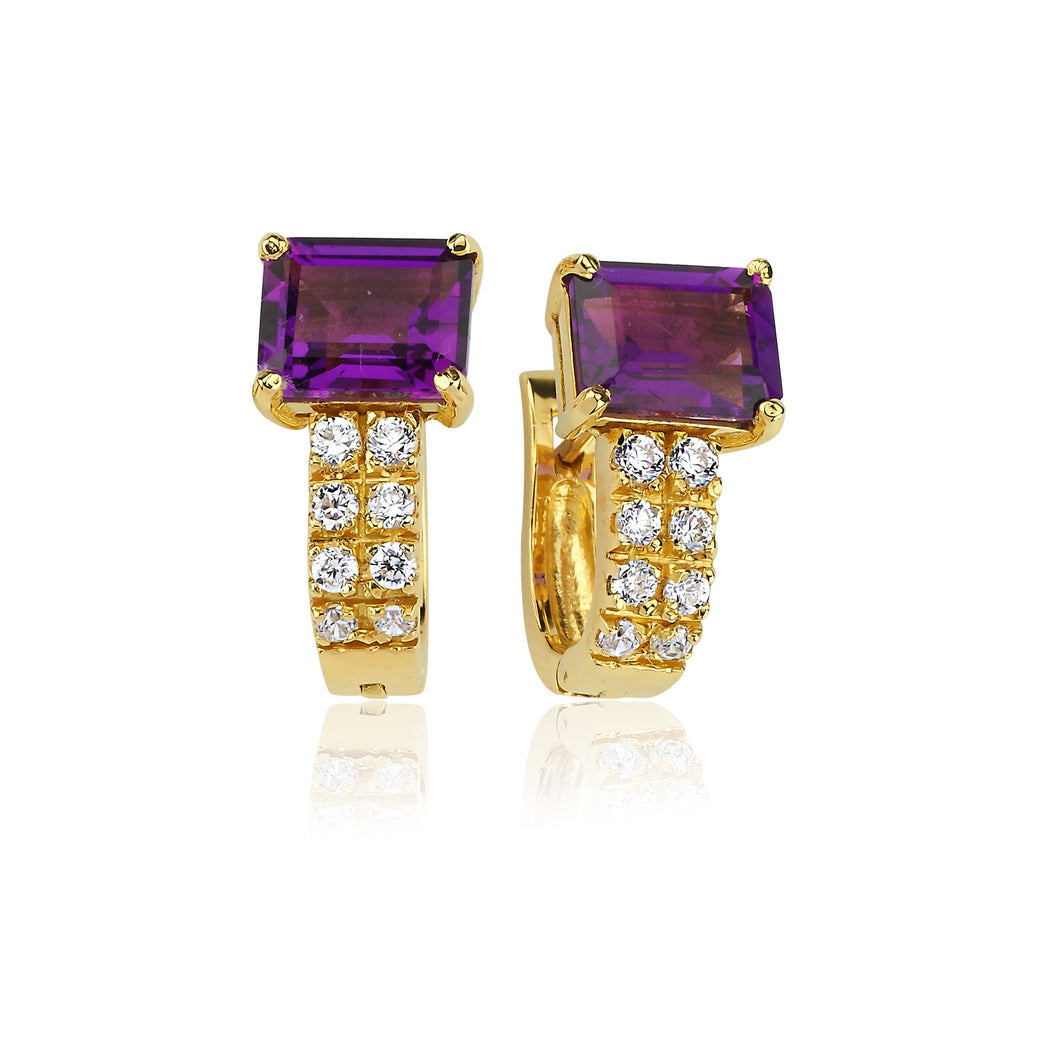 Purple Fame Earrings