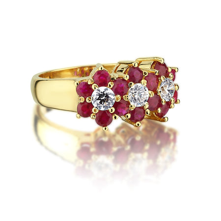 Harem Blossom Ruby Rings