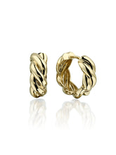 Load image into Gallery viewer, golden curves gold earring
