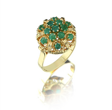 Load image into Gallery viewer, Harem Emerald Seeds ring
