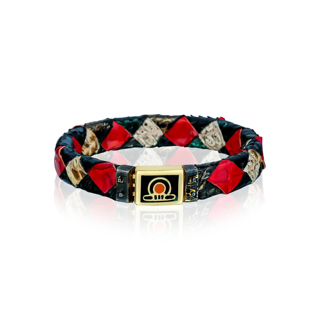 Shen Men's Leather Bracelet - Symbol of Royalty